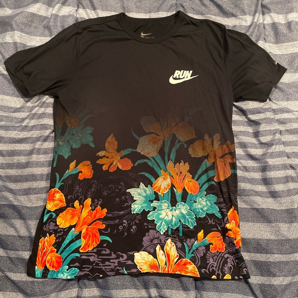 floral nike tee shirt